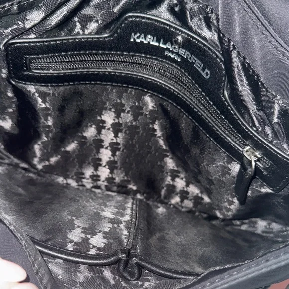 Karl Lagerfeld Black Messenger Bag - Picture 4 of 6
